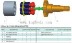 Hydraulic parts for Komatsu Excavator PC200-6 PC300-6 PC400-3 Swing Motor