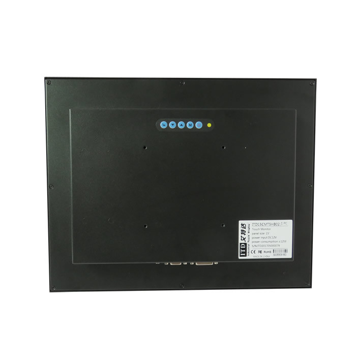 15" high brightness sunlight readable touchscreen chassis monitor display 1000nits LED backlight