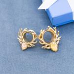 4G Gold Ear Plug Tunnels Stainless Steel 304 Teardrop Body Piercing