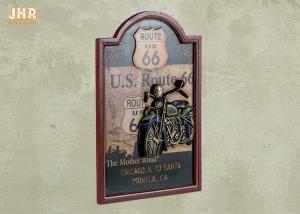Wholesale Route 66 Wall Signs The Mother Road Wall Decor Antique Wooden Motorcycle Wall Plaques from china suppliers