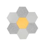 Factory Supply Hexagon Sound Absorbing Polyester Fiber Acoustic Wall Panels