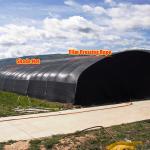 Plastic Film and Shade Net Mushroom Farm Greenhouses Hot Galvanized Steel