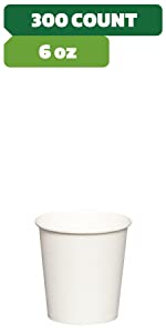 6 oz 300 paper cups