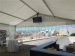 White Outdoor Event Tent 20 Meter Span For Festival Birthday Party Easy