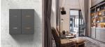 PC Aluminium alloy Home Wall Switch Three Gang / Four Gang Grey Color
