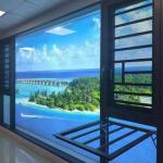 Level 6 Water Tightness Aluminum Double Glass Screen Window with Heat Insulation