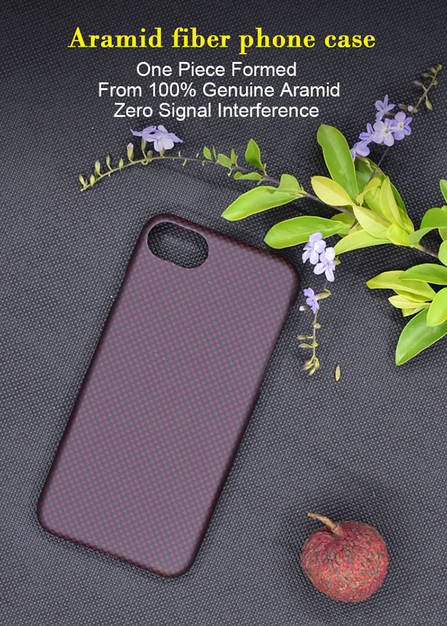 No Color Fading Durable Matte Finish Aramid Fiber Phone Case For iPhone 8