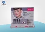 2 Trays Pink Design Cosmetics Retail Counter Display For Nail Polish