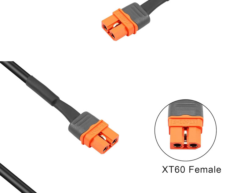 DC 5.5x2.1mm 5.5x2.5mm Plug Male Barrel Jack to XT60 Battery Connector Wire Cable for Solar Panel FPV