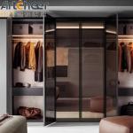 Customize Size Wooden Hinge Door Bedroom Wardrobe Design for European Market in