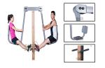 china outdoor park gym equipment park wood outdoor leg press machine
