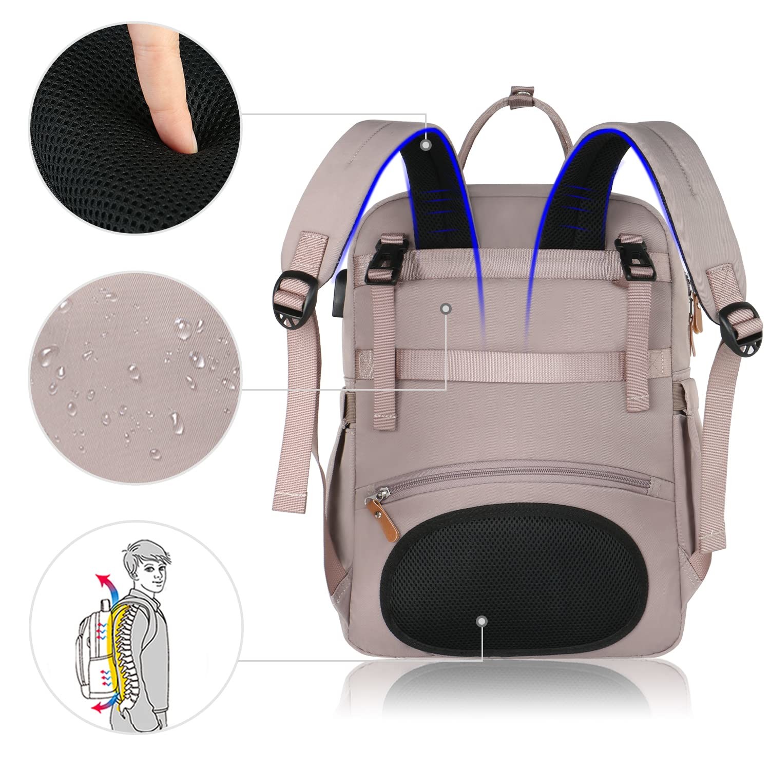 Lager Capacity Shockproof Protective Storage Mommy Diaper Bag Waterproof