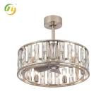 SENKAI Modern Luxury Crystal Chandelier Round Led Ceiling Light For Bedroom Lamp