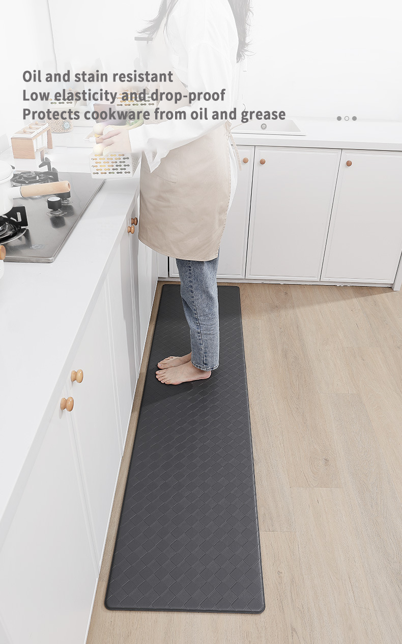 KITCHEN MAT Waterproof and Non-Slip PVC Carpets for Fatigue Prevention in Kitchens