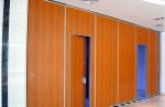 Wooden Folding Door Sound Proof Partitions Aluminium Frame For Classroom