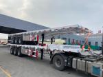 Customizable 3 Axle Flatbed Semi Trailer Container Trailer 48 prime 40 prime 20