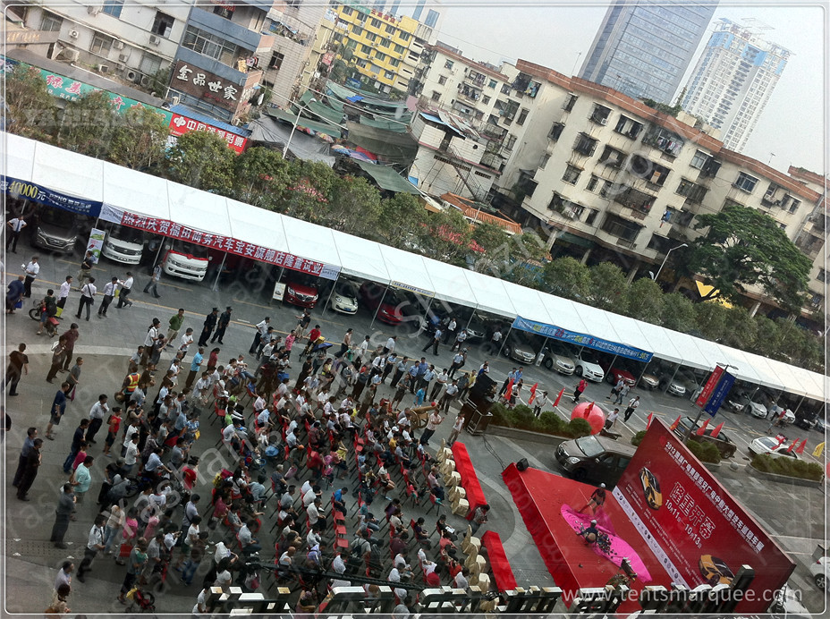 Flame Retardant 6M Vehicle Outdoor Exhibition Tents Pavilion Sunshade Canopy
