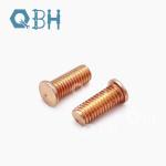 Copper Brass Plated Spot Welding Sheet Metal CD Weld Stud Bolts