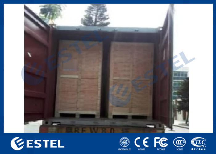 Easily Assembled Outdoor Telecom Cabinet Galvanized Double Steel 1500W IP55