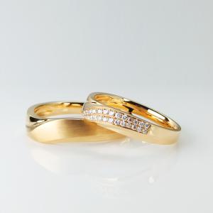 Wholesale Minimalist Surface Design Intense 18k Rose Gold Couple Rings from china suppliers