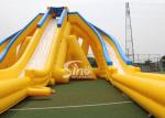 12m high 3 lanes giant inflatable hippo water slide for adults and kids outdoor