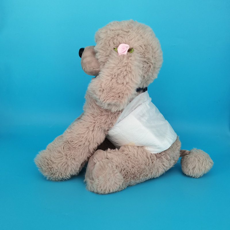Customized Blue Large Dog Diaper for Pets 3D Leak Prevention Channel