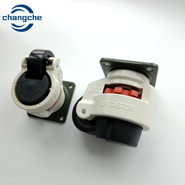 Swivel Caster with Brake Medical Rubber Castors 3/4/5 Inch Heavy Duty Replacemen