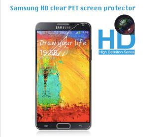 Wholesale Samsung HD clear PET Screen Protector, 100% Bubble-free,high transparency,anti-fingerprint from china suppliers