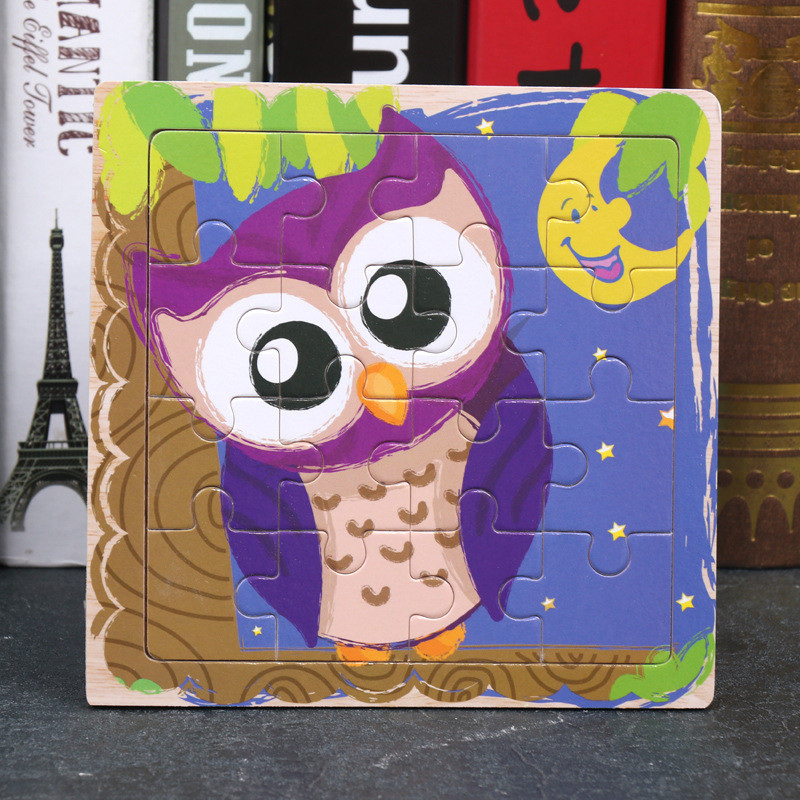 Plain Animal Custom Cardboard Jigsaw Puzzles Die Cut Paper Kids Educational