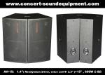 600W Concert Sound Equipment , 1.4" + 15" Full Range Speaker For Show ,