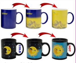 Wholesale Ceramic Color Changing Ceramic Tea Mug / heat sensitive Magic Coffee Mug from china suppliers