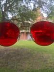 HONY Self Confidence Round Red And Green Glasses Vision Therapy