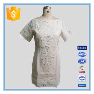 Wholesale New arrival european hollow out t- shirt fashionable dress plus size clothing for fat women from china suppliers