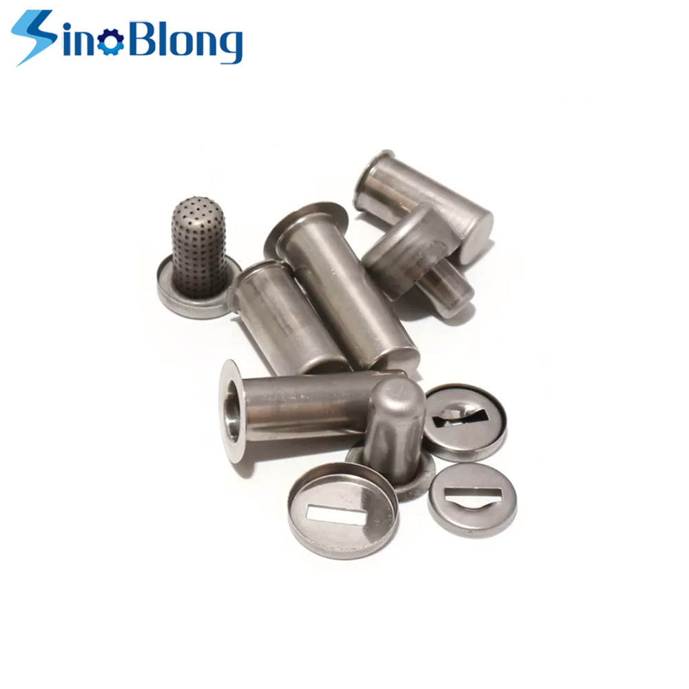 Aluminum Stamping Blanks Round Auto Parts Bending Process Nickle Plating