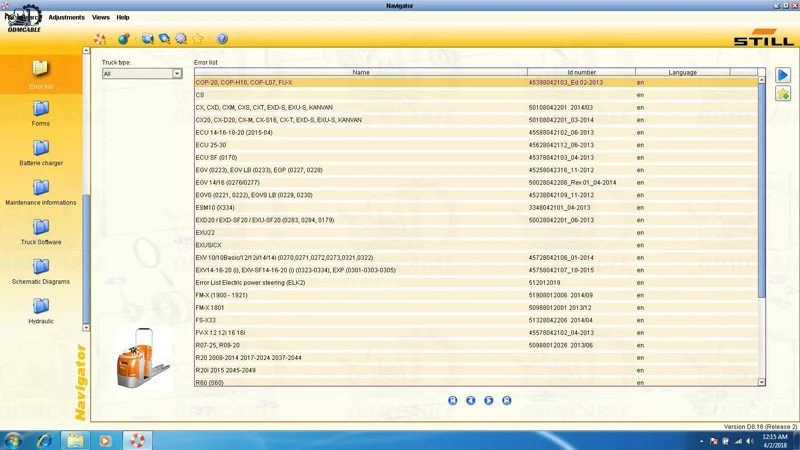 Forklift Diagnostic Tool V8.21 for Still CANBOX 50983605400 for Still CANBOX USB Interface Diagnostic Scanner