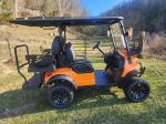 2+2-Seater Luxury Bright Orange Color Electric Golf Cart With High Horsepower 14