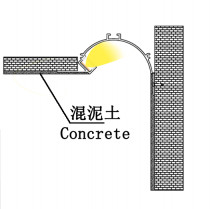 Indoor Lighting Plaster LED Tape Channel Light Housing 91*51mm Drywall Gypsum