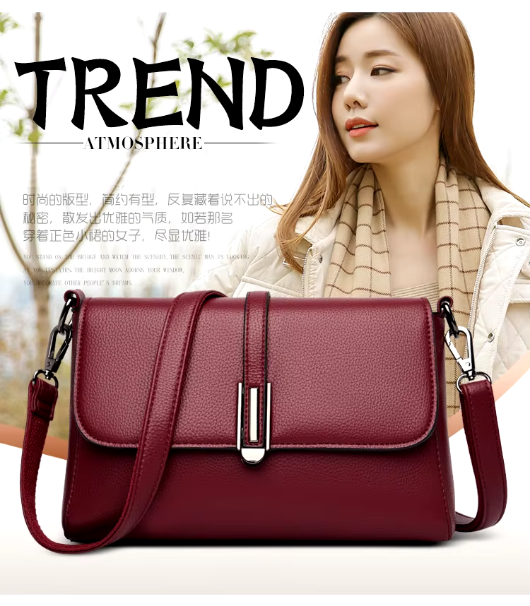 Main Material Canvas Large Capacity Crossbody Bag for Stylish Mothers in National Style
