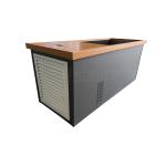 Customized Logo Rectangular Stainless Steel Wood Spa Massage Tub Portable Ice