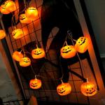 Halloween Pumpkin String Lights LED Lights Pumpkin Decoration Battery Powered
