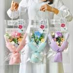Handmade Sunflower Carnation Knit Bouquet Creative Ready-Made Gift for Bestie’s
