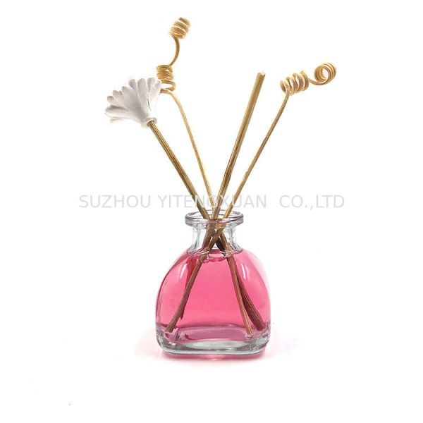 Engraved Glass Perfume Diffuser Bottle , 1.72/3.44/5.18 OZ Reed Diffuser Bottle