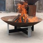 6mm Steel Fire Pits Diameter 600mm Corten Steel Fire Bowl