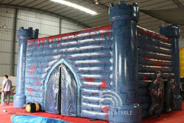 Airblown Inflatable Haunted House Maze Zombie Castle Commercial Home Rental