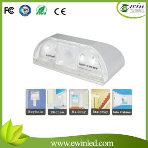 Wholesale PIR Infrared Detection Motion Sensor Door Stairway Lamp Night Light 4pcs LED Beads For Bedroom Kicthen Hallway Stairs from china suppliers