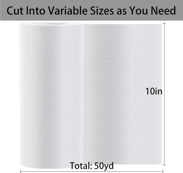 Water Soluble Stabilizer For Embroidery Topping Film (10 In X 50 Yd Roll),