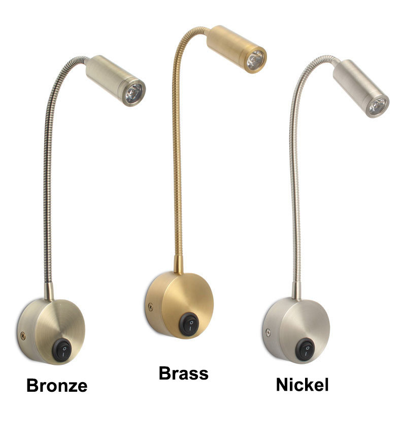 3W manufacturer Snake lamp Bedside Reading wall lamp Hotel Headboard lighting bed Wall Lamp Gooseneck Light
