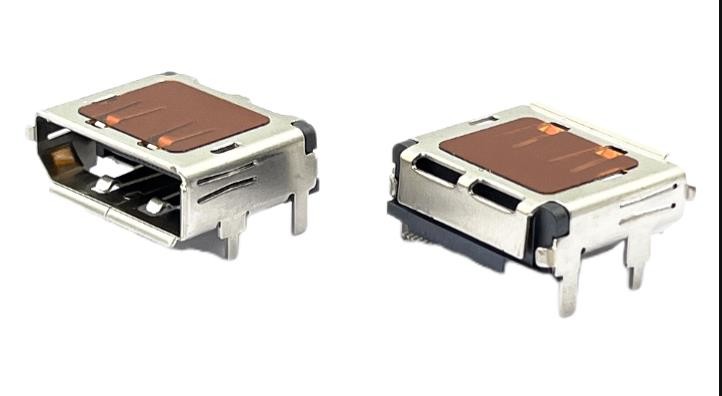 C2680 SUS Displayport DP Socket Connector Socket Connection 90 Degree SMT Solder Plating PI Tape