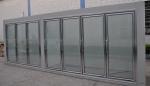 Supermarket Milk Beverage Glass Door Display Cold Storage Room With Storage