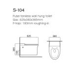 Direct Feed Tankless Toilet Elongated For Modern Bathroom